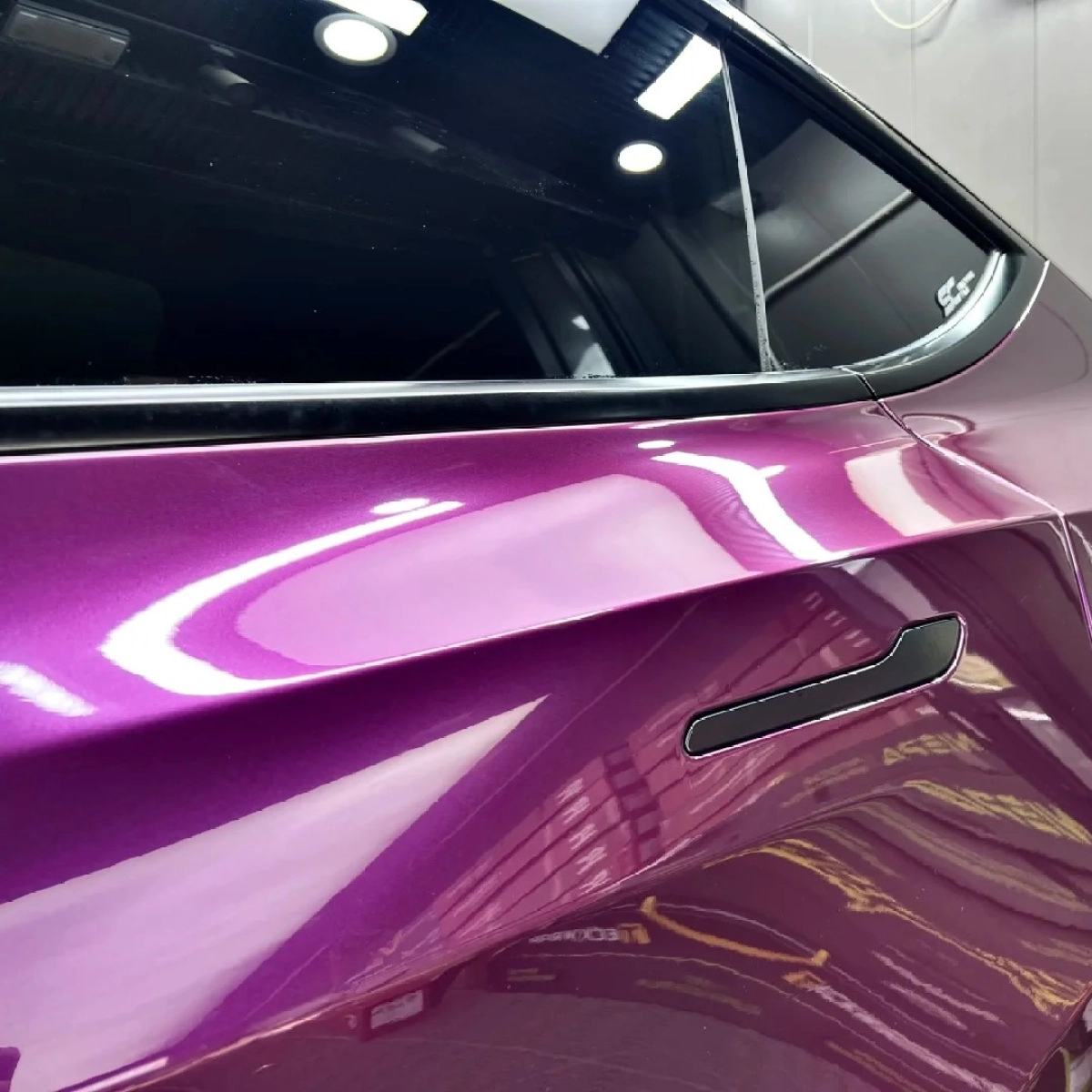 Gloss Metallic Siberia Purple Car Vinyl Wrap PET