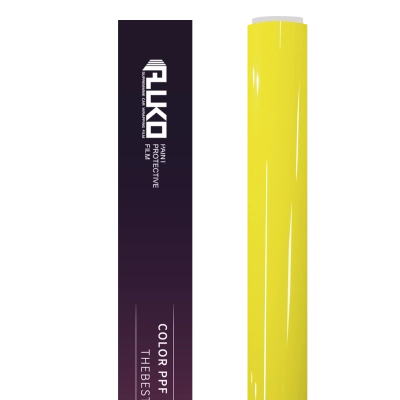 PU Gloss Modena Yellow Colored PPF Paint Protection Film 02