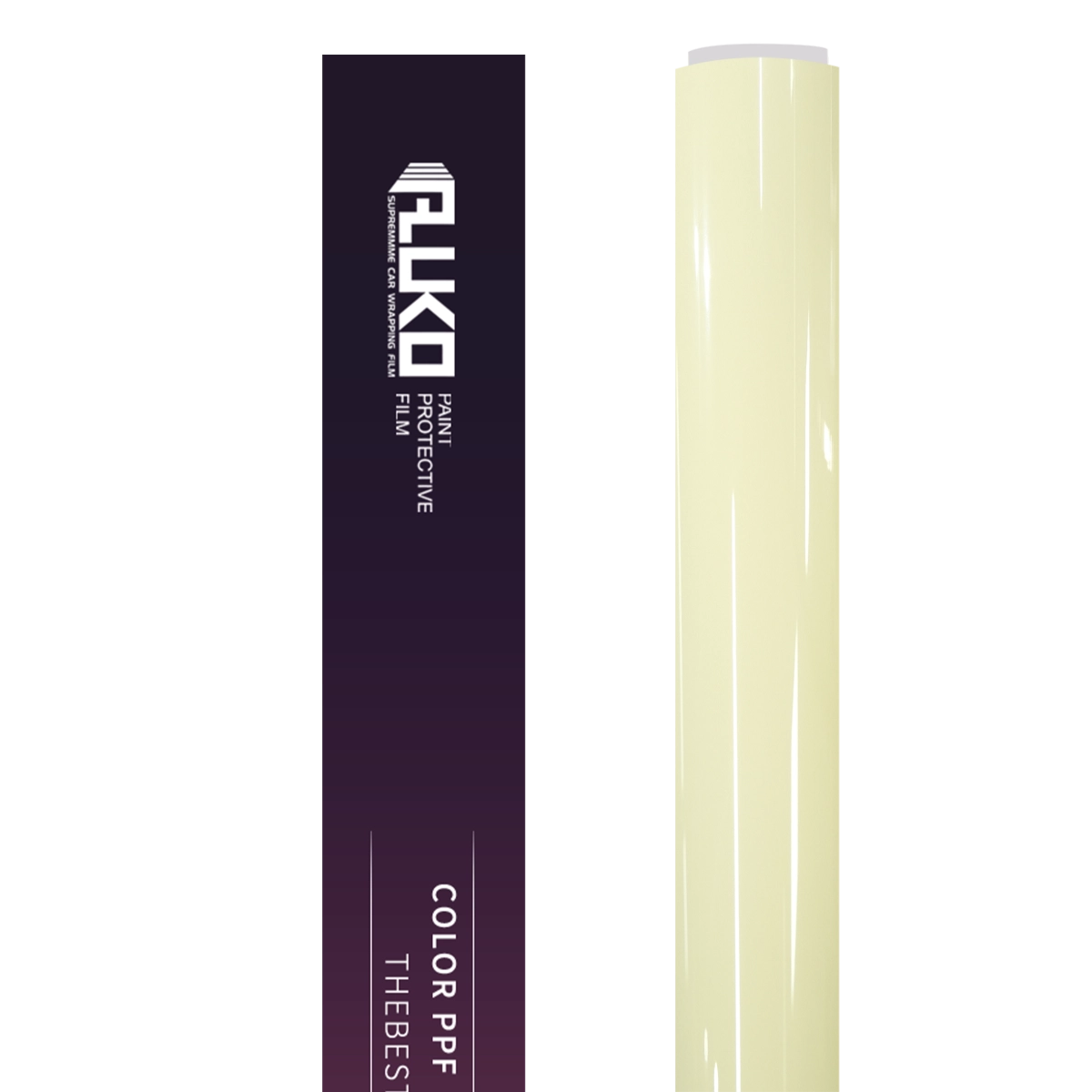 TPU Gloss Cream Yellow Colored PPF Paint Protection Film