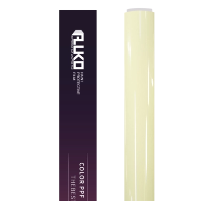 TPU Gloss Cream Yellow Colored PPF Paint Protection Film 02