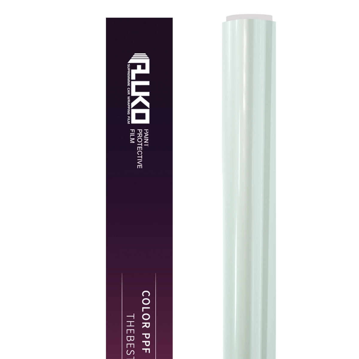 TPU Gloss Liquid Metallic Mousse White Colored PPF Paint Protection Film