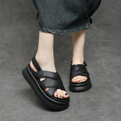 Newnkrvlt Fashion Summer Beach Sandals Black 02