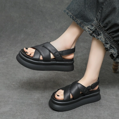 Newnkrvlt Fashion Summer Beach Sandals Black 01
