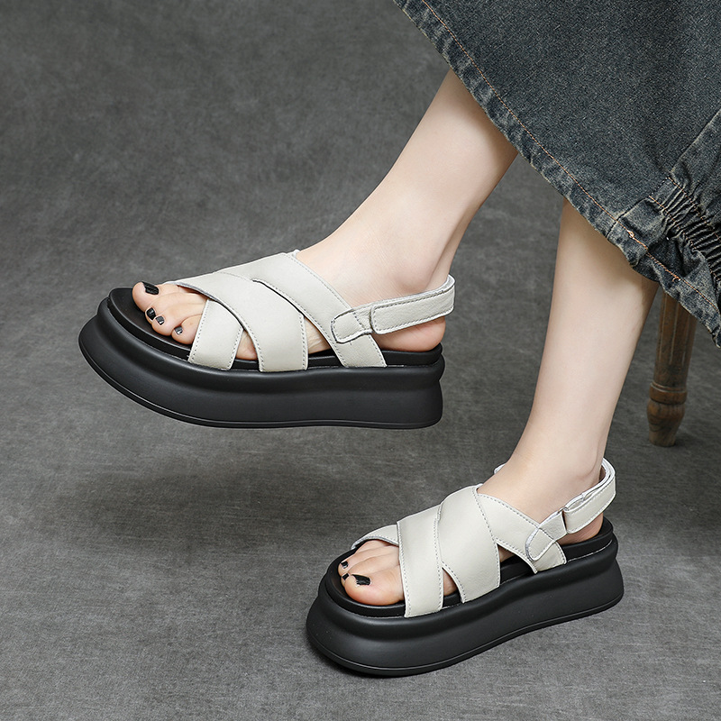 Newnkrvlt Fashion Summer Beach Sandals White 
