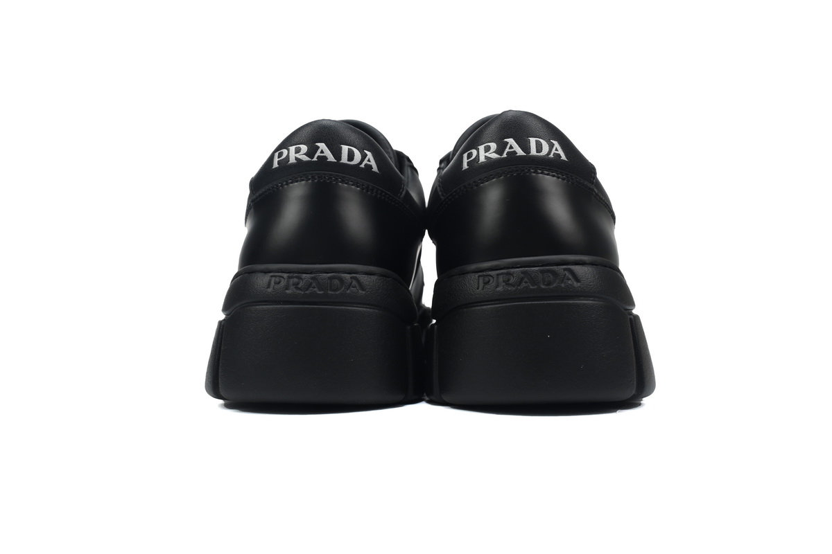 Prada Low-Top Sneakers Serrated Black