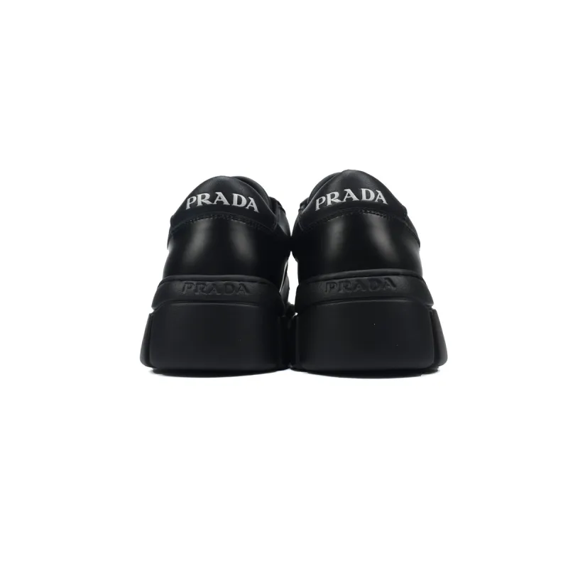 Prada Low-Top Sneakers Serrated Black
