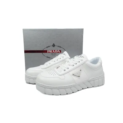 Prada Low-Top Sneakers Serrated White 02