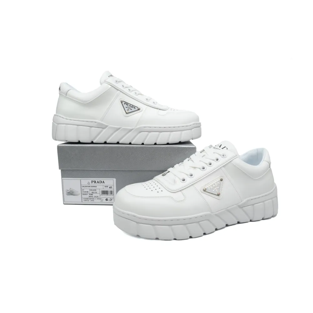 Prada Low-Top Sneakers Serrated White