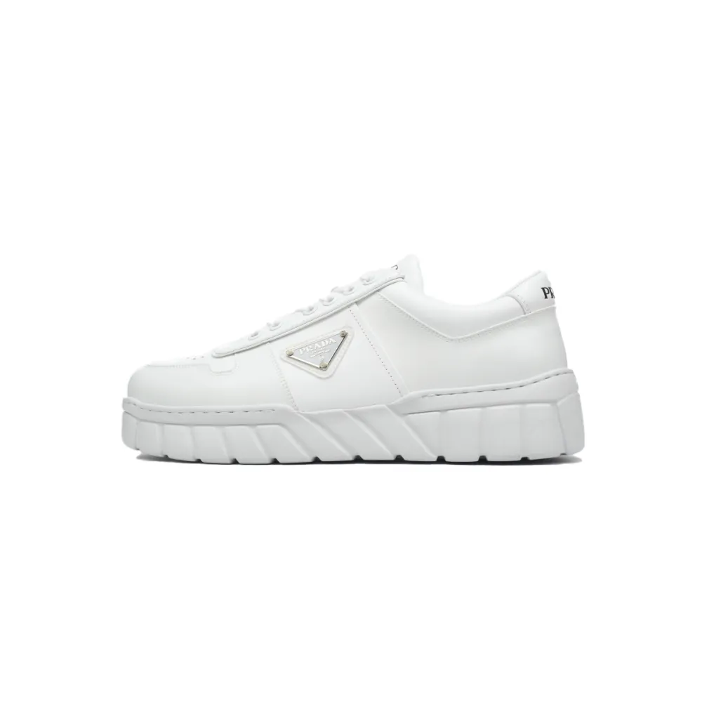Prada Low-Top Sneakers Serrated White