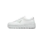 Prada Low-Top Sneakers Serrated White