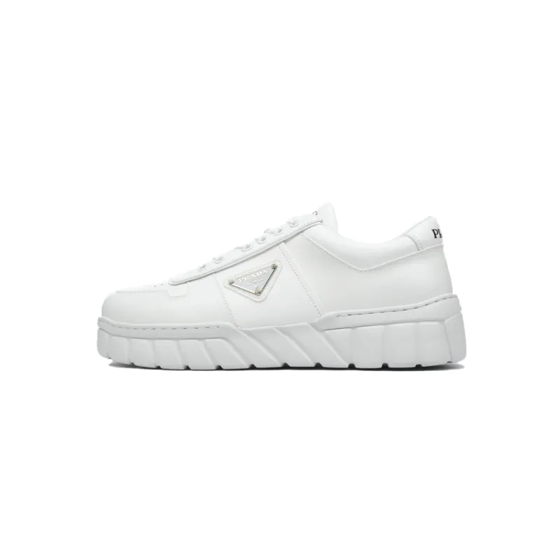 Prada Low-Top Sneakers Serrated White