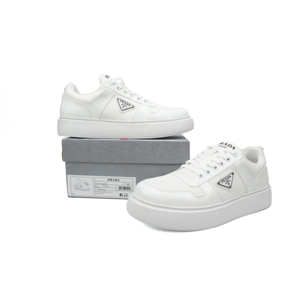 Prada Platform Sneakers White