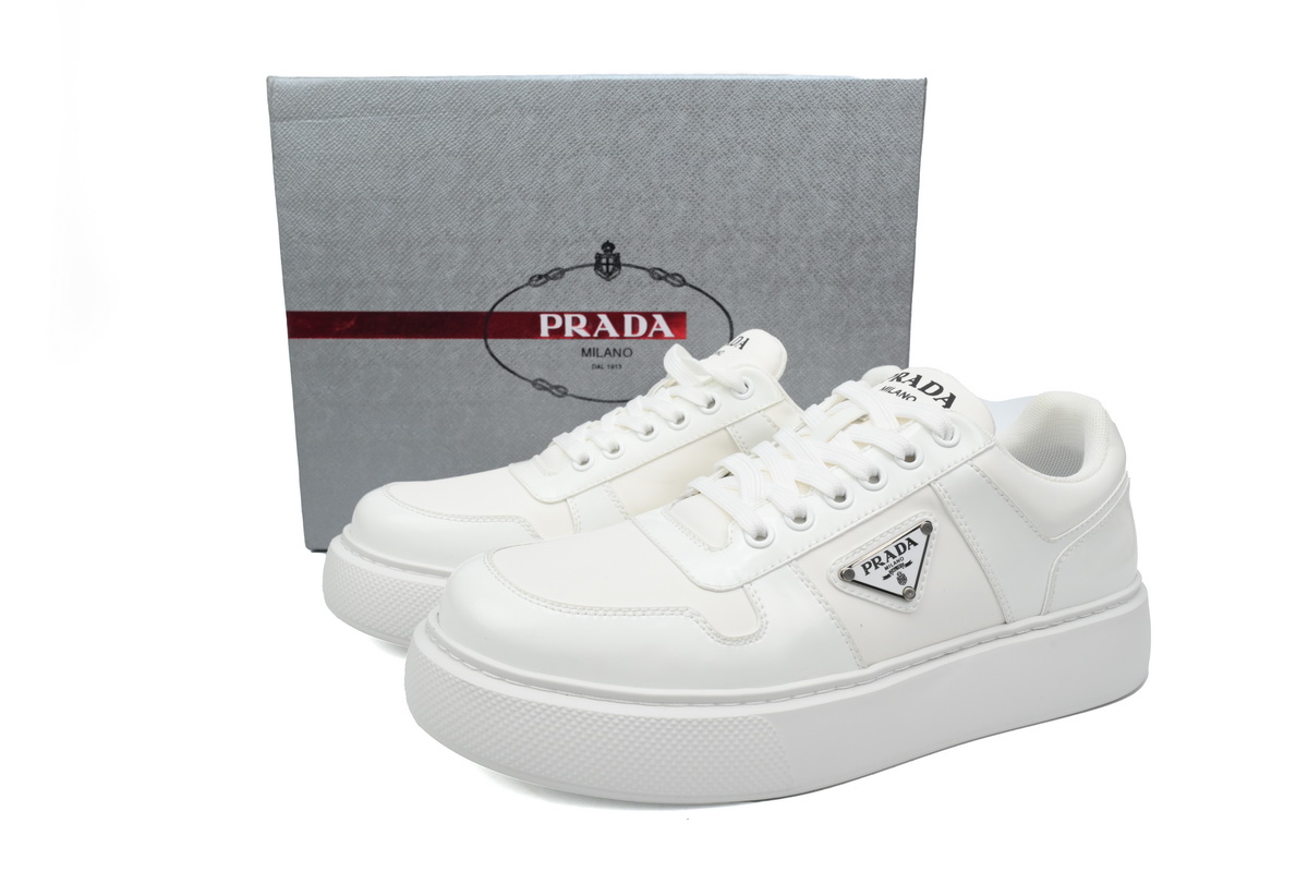 Prada Platform Sneakers White