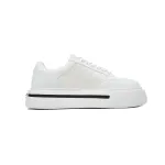 Prada Platform Sneakers White Plaid