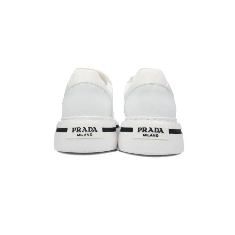 Prada Platform Sneakers White Plaid