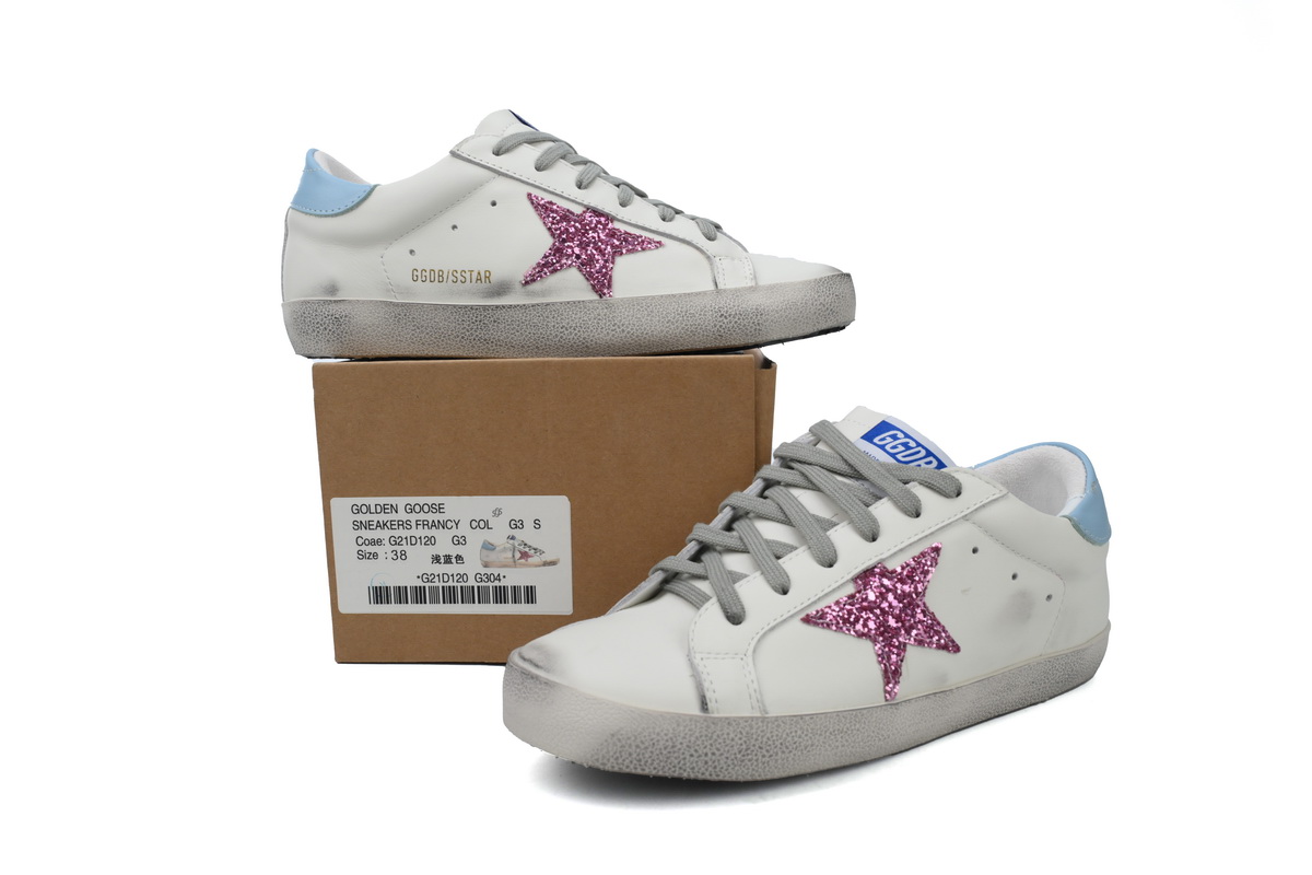 Golden Goose Super Star 'Blue Heel'