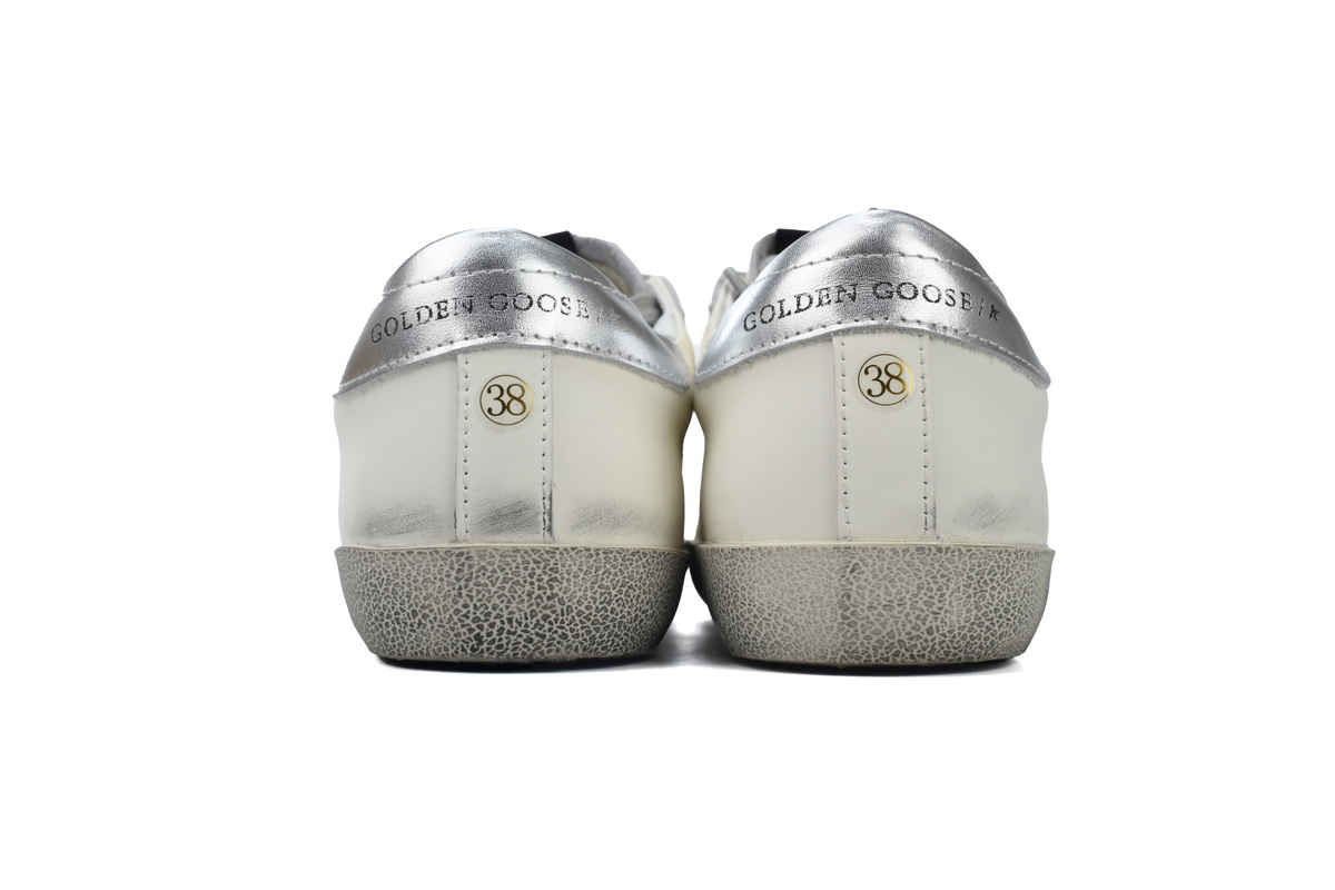Golden Goose Super Star 'Silver Heel Silver Star'