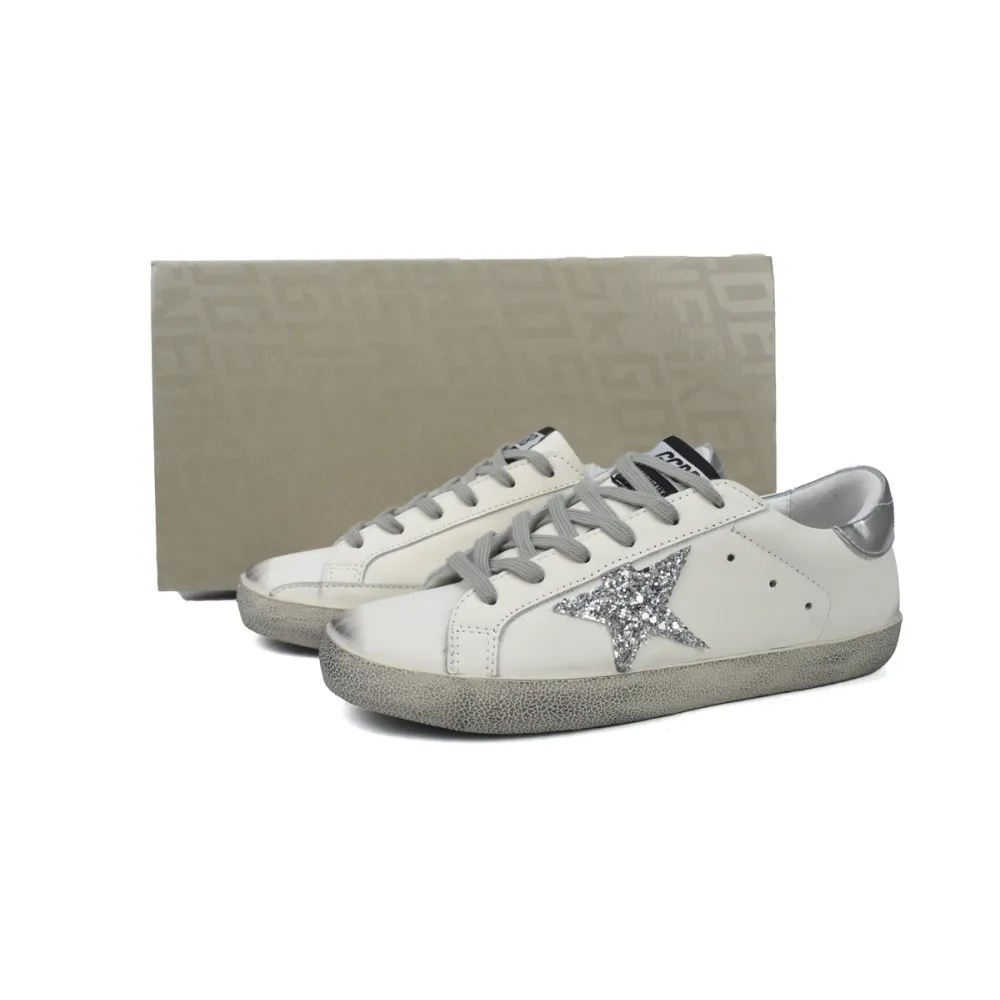 Golden Goose Super Star 'Silver Heel Silver Star'