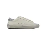 Golden Goose Super Star 'Sparkling Silver Heel'