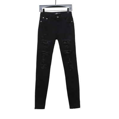AMIRI  Jeans Black Ripped Diamond High Street 01