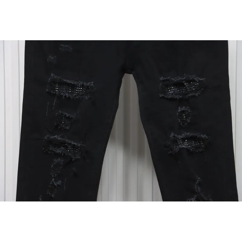 AMIRI  Jeans Black Ripped Diamond High Street