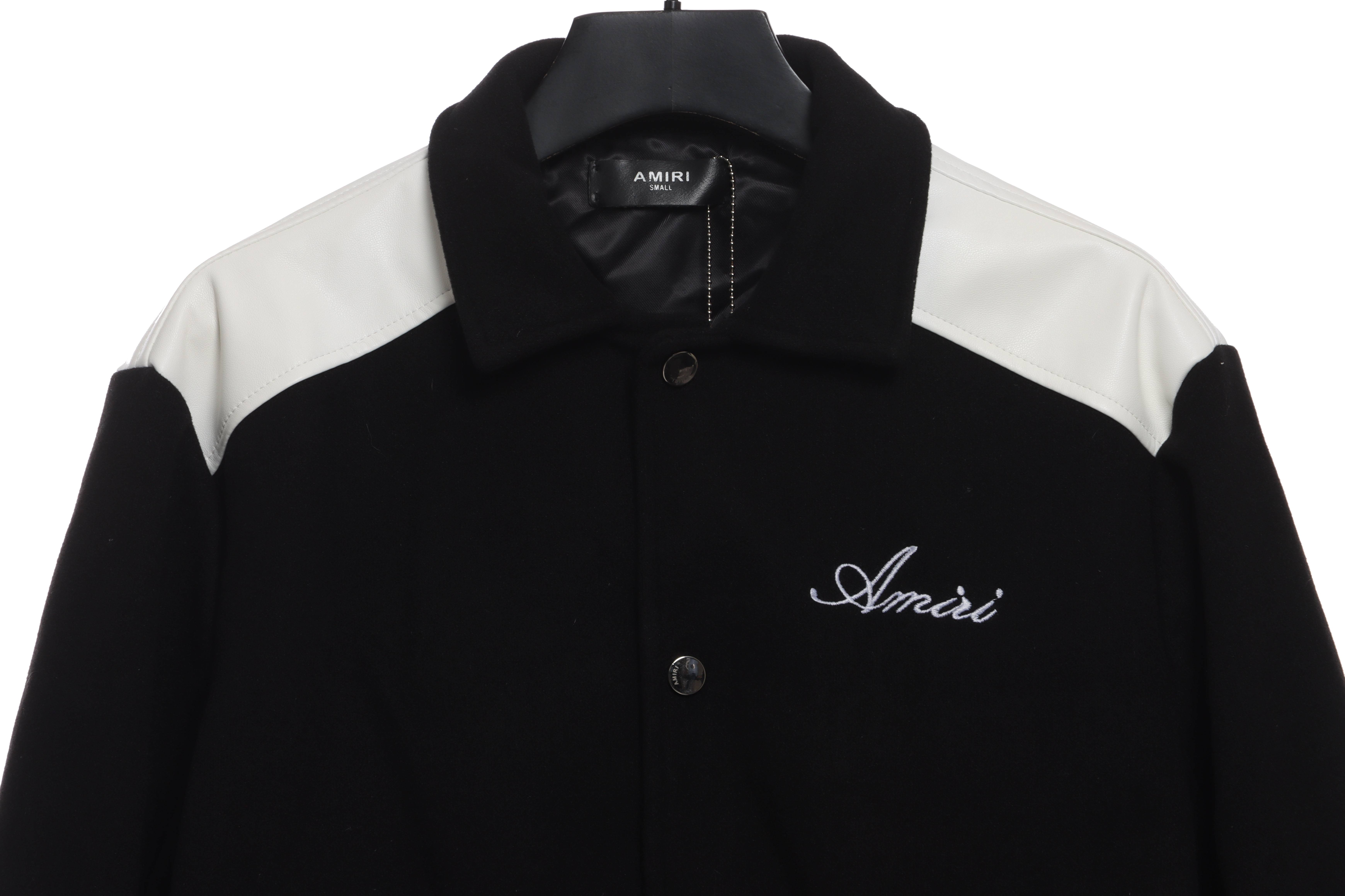 AMIRI classic contrast sleeve jacket