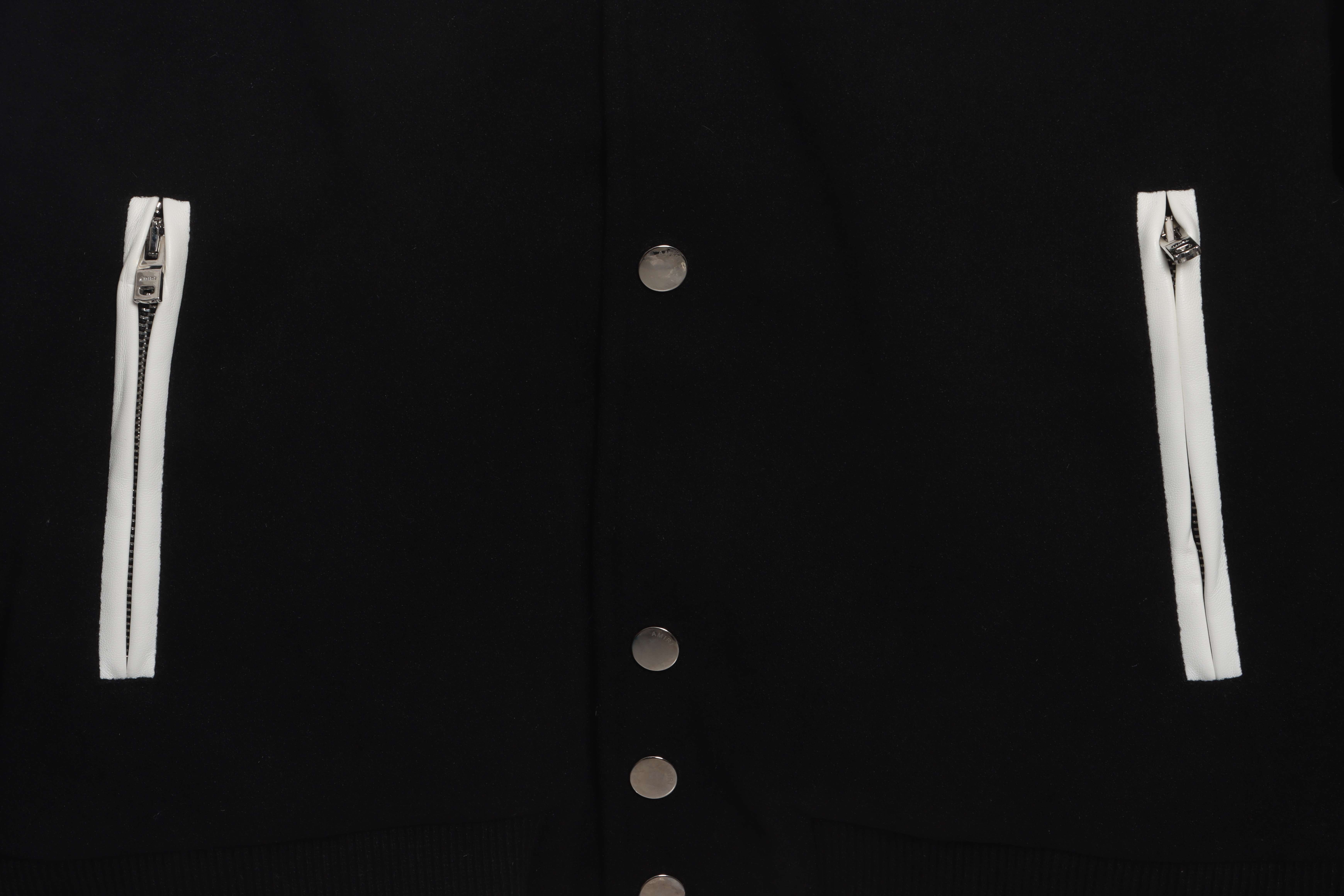 AMIRI classic contrast sleeve jacket