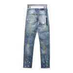 AMIRI Jeans ink-splashed rhinestone