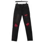 Amiri Jeans Pink Ripped
