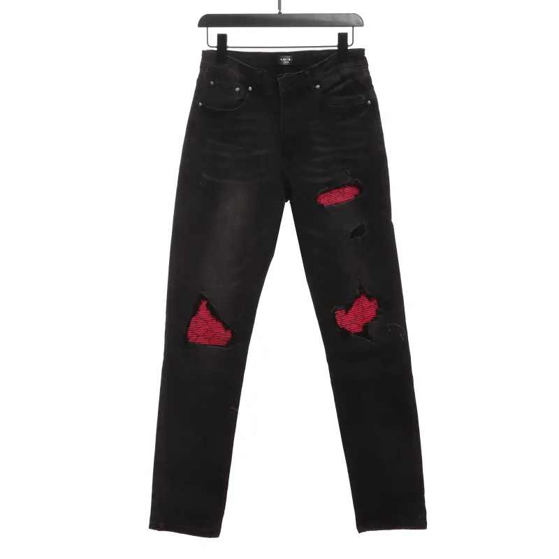 Amiri Jeans Pink Ripped