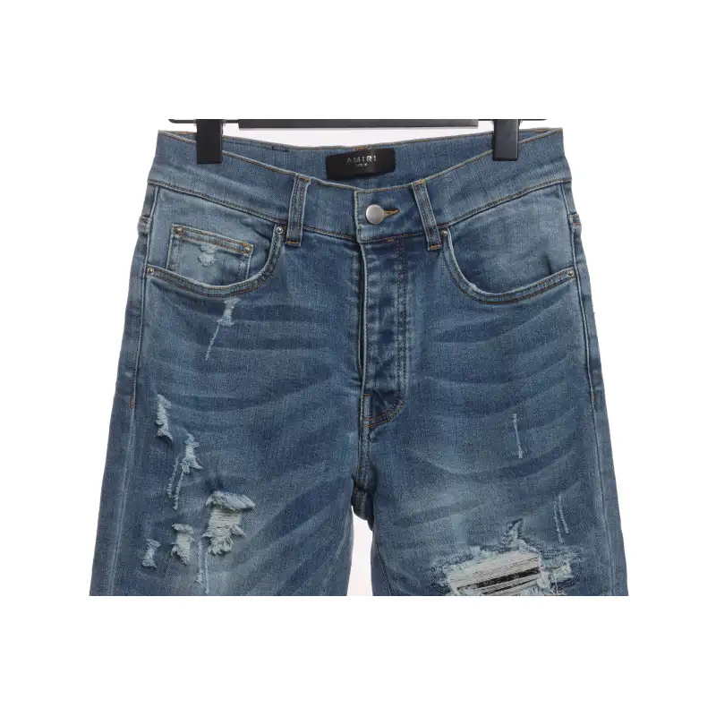 Amiri Jeans Washed Blue Distressed 