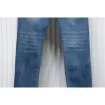AMIRI MX1 pink diamond washed ripped denim trousers