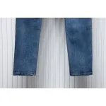 AMIRI MX1 pink diamond washed ripped denim trousers