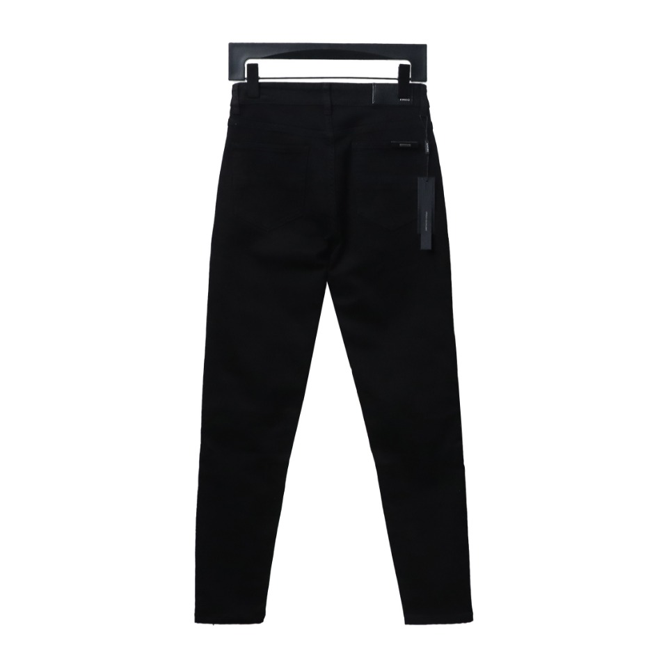 AMIRI MX1 zip-up washed stretch denim trousers