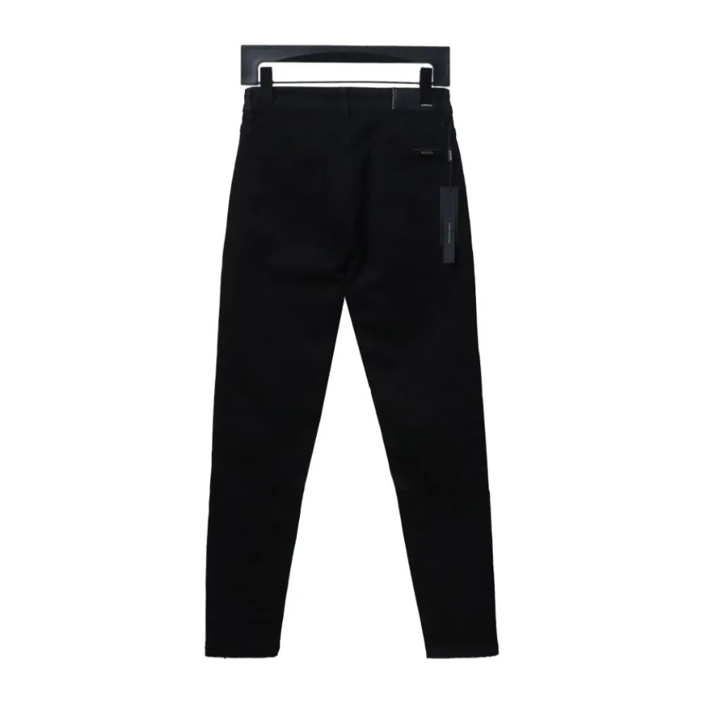 AMIRI MX1 zip-up washed stretch denim trousers