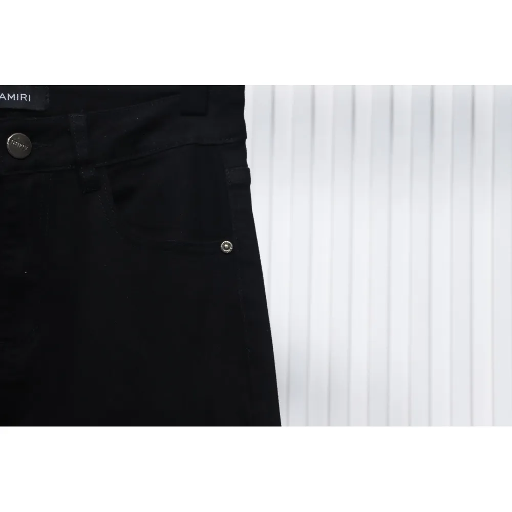 AMIRI MX1 zip-up washed stretch denim trousers