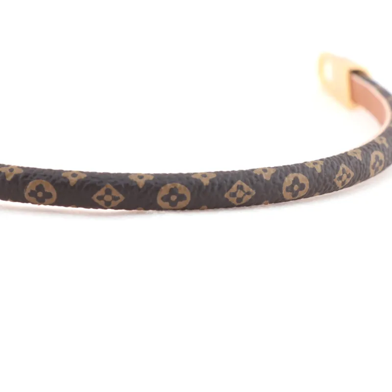 LV sunflower doll pendant leather bracelet