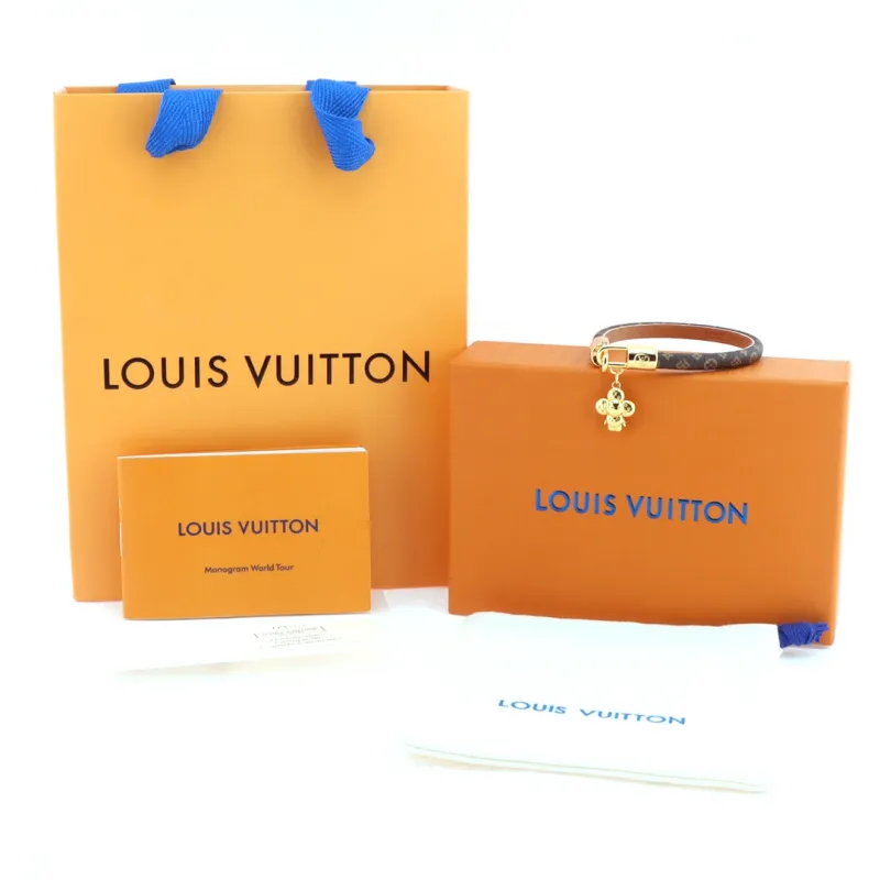 LV sunflower doll pendant leather bracelet