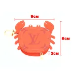 LV Crab Coin Purse Pendant Red