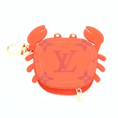LV Crab Coin Purse Pendant Red 01