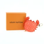 LV Crab Coin Purse Pendant Red