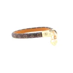 LV heart-shaped lock pendant bracelet