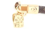 LV monogram small backpack with pendant and leather bracelet