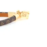 LV monogram small backpack with pendant and leather bracelet