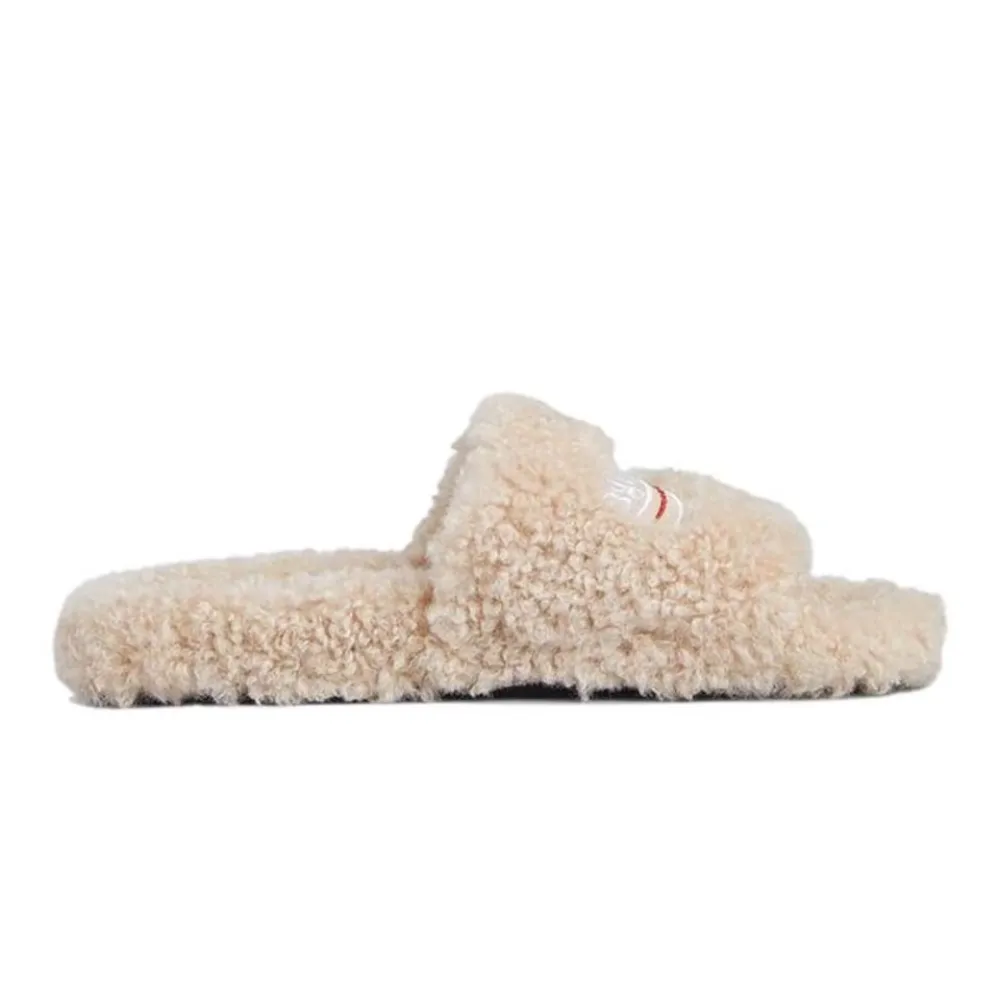 Balenciaga Furry Slide Beige 654261W2DO19796