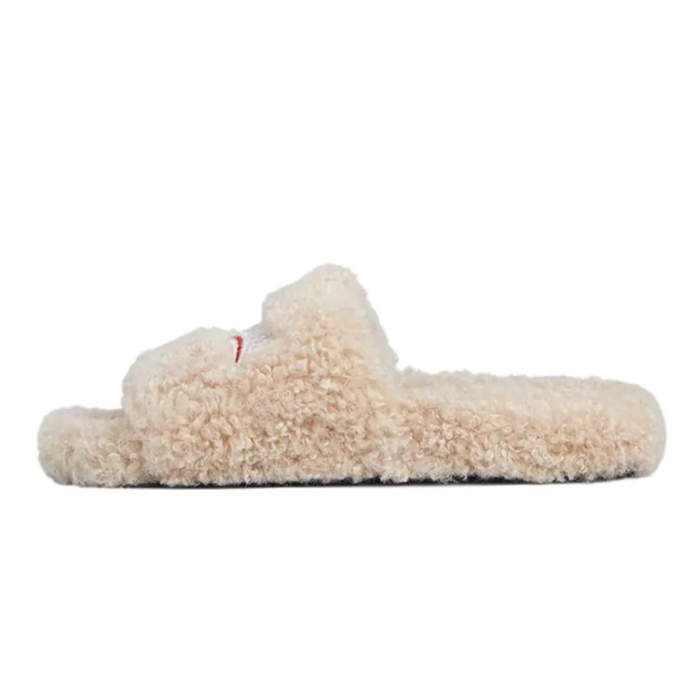 Balenciaga Furry Slide Beige 654261W2DO19796
