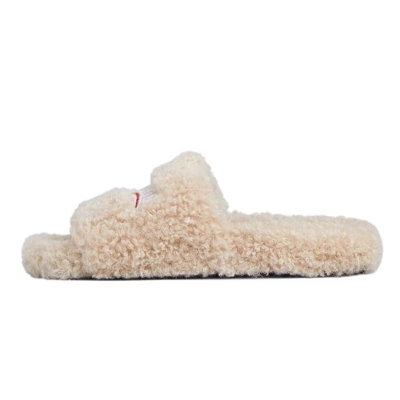Balenciaga Furry Slide Beige 654261W2DO19796 01