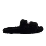 Balenciaga Furry Slide Black 654747W2DO11096