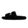 Balenciaga Furry Slide Black 654747W2DO11096