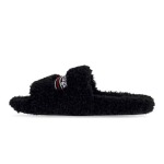 Balenciaga Furry Slide Black 654747W2DO11096
